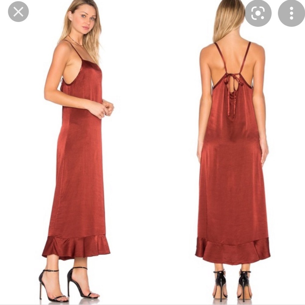 Lacausa Revolve Crimson Lucky Maxi Dress M